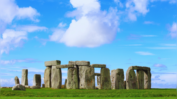 The ancient stone circle of Stonehenge in the UK