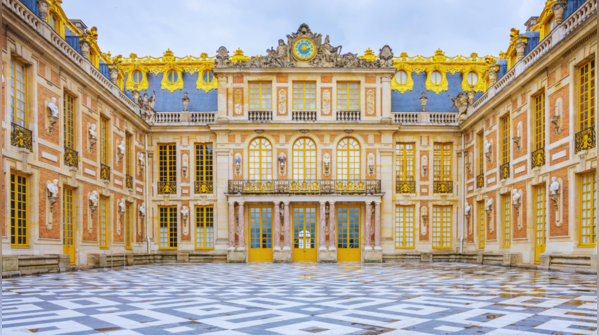 The opulent Palace of Versailles in France