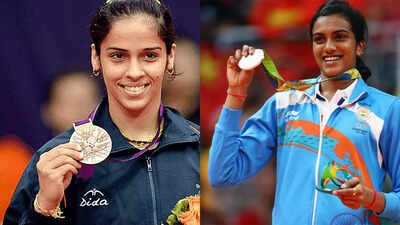 Indian badminton icons Saina Nehwal and PV Sindhu