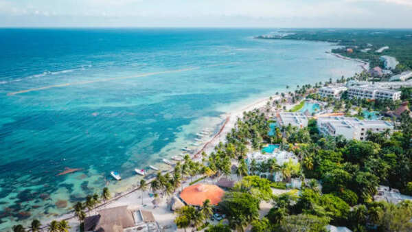 Beautiful beaches in Cancun, Mexico