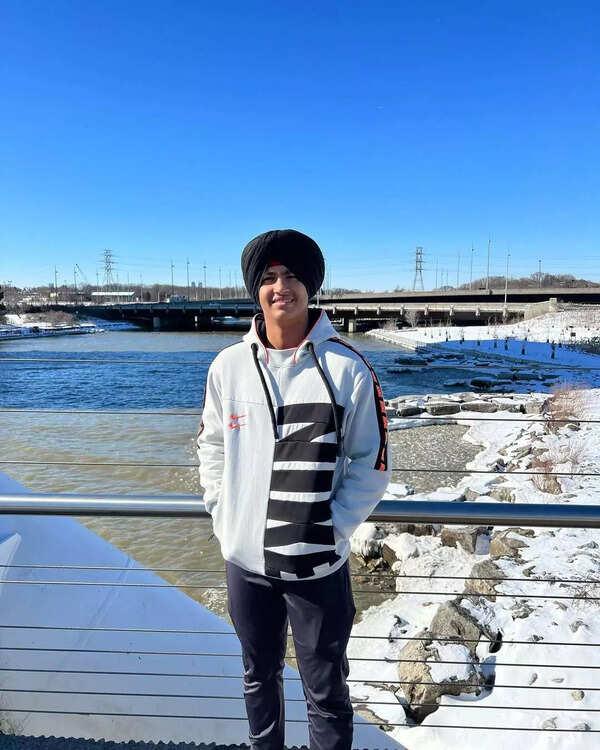 Harvansh Singh during his visit to Canada