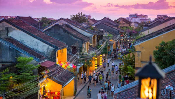 Lanterns illuminating the ancient city of Hoi An, Vietnam
