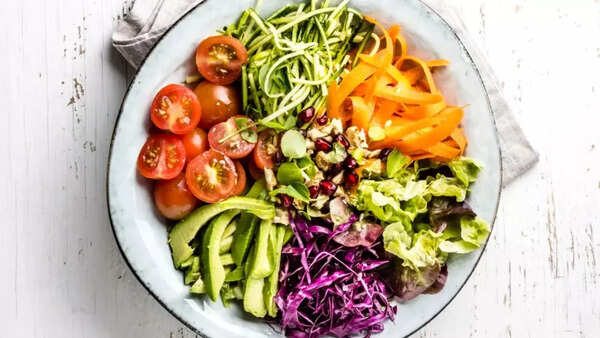 Fresh and colorful vegan ingredients