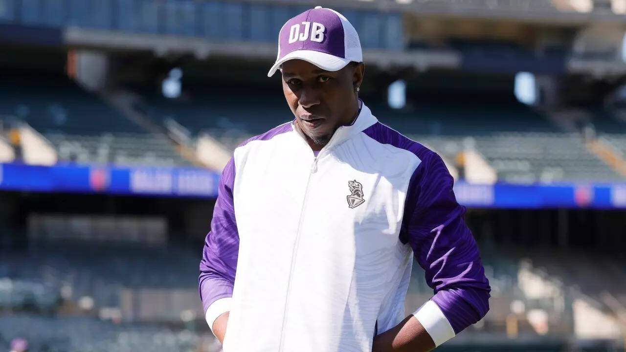 Dwayne Bravo, head coach of the Los Angeles Knight Riders
